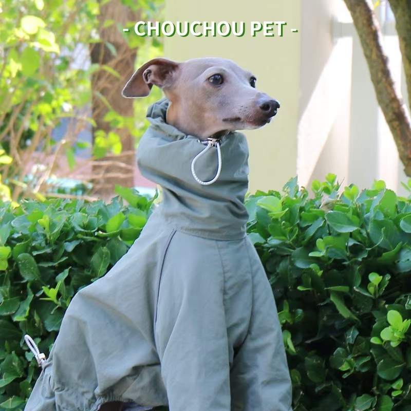 Dog Raincoat - Chubasquero de galgo italiano, chaqueta para