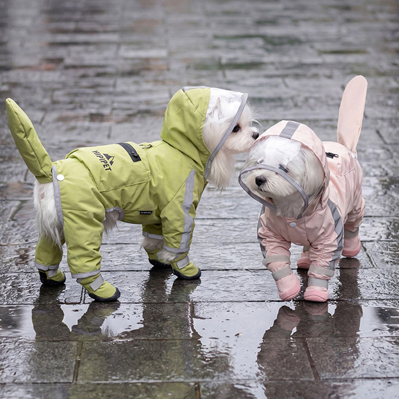 Dog Raincoat - Impermeable para perros, chubasquero transparente con