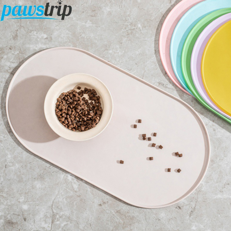 Pet Supplies Hours - Tapete Ovalado de Silicona para Alimentación