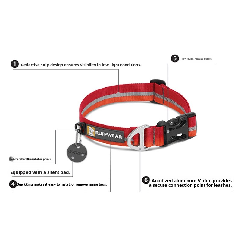 Collar Reflectante Ruffwear pa - Pet Supplies For Less reseña y precio