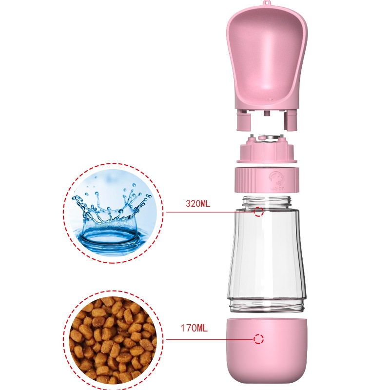 Botella de agua portátil 2 en  - Pet Supplies Hours reseña y precio