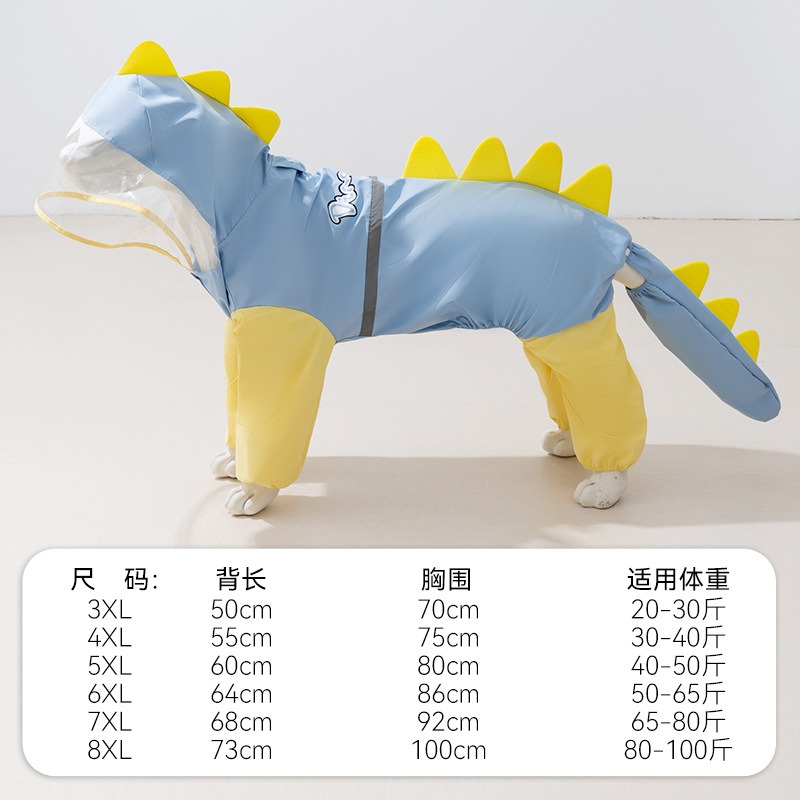 Chubasquero grande para perro  - Dog Raincoat reseña y precio