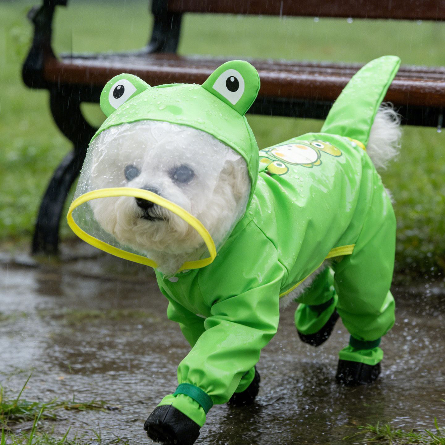 Impermeable para perros de cua - Dog Raincoat reseña y precio
