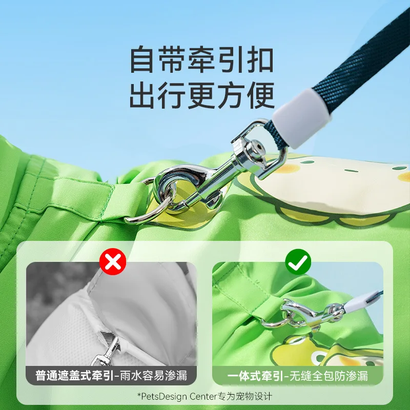 Poncho para cachorros con pies - Dog Raincoat reseña y precio
