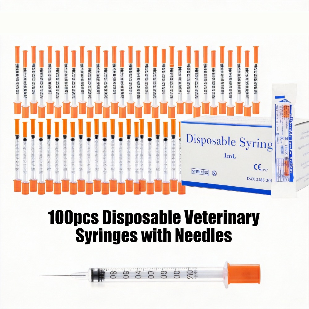 100 Jeringas Desechables de 1  - Pet Supplies Warehouse reseña y precio