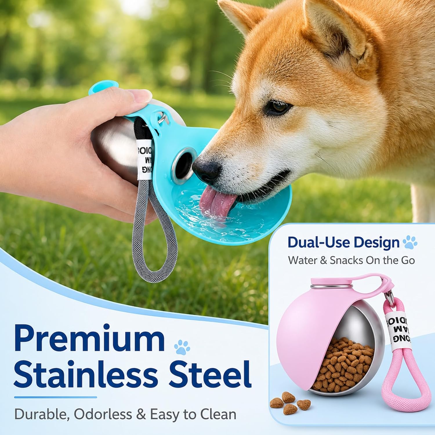 Botella de agua portátil para  - Pet Supplies Hours reseña y precio